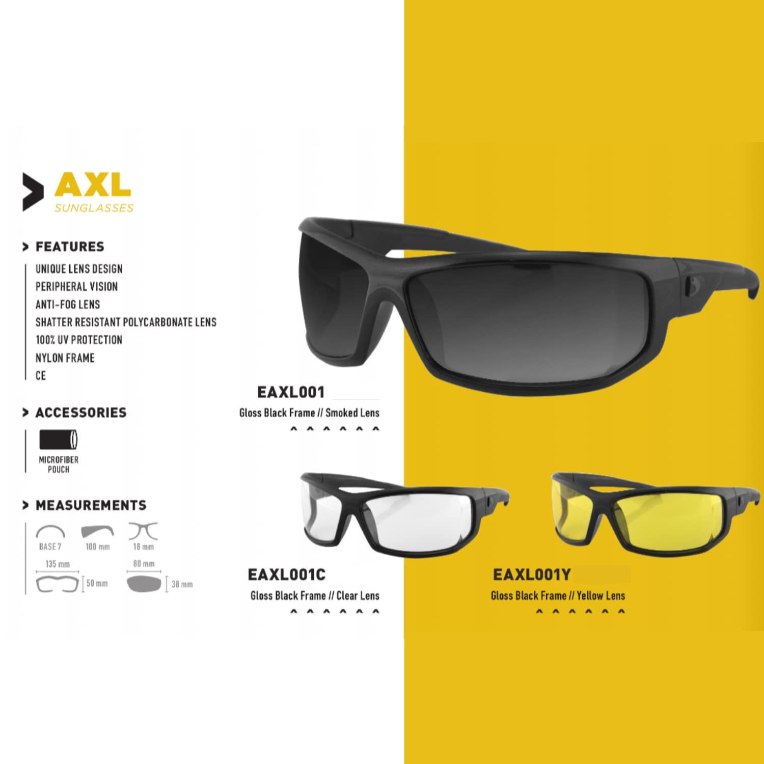 Amazon.co.jp: BOBSTER(ボブスター) AXL ブラック サングラス